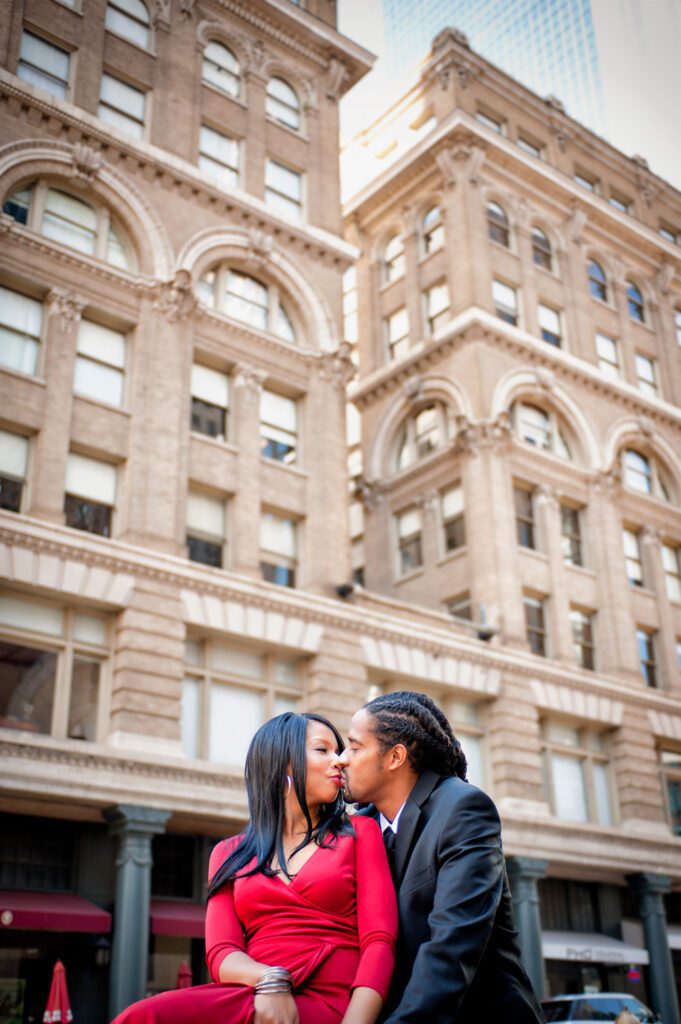 Engagment session in Downtown Dallas